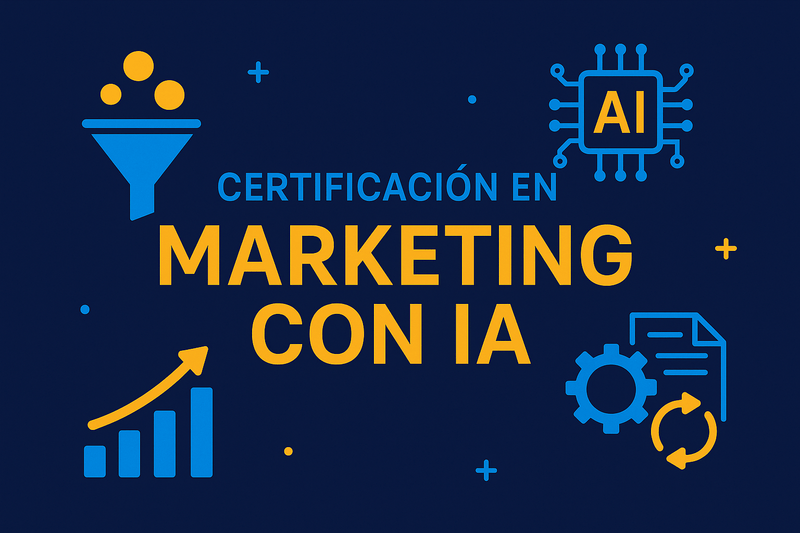 Certificación en Marketing con IA - 3 Base + 2 Electivos